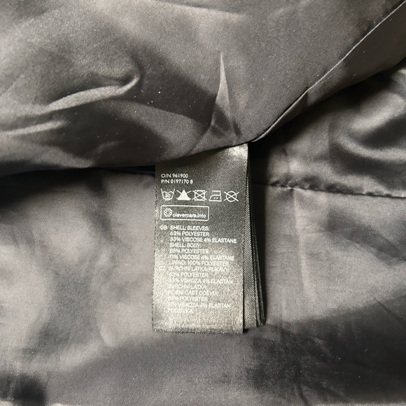 H&M collarless open black watch plaid tartan blazer - Picture 8 of 9